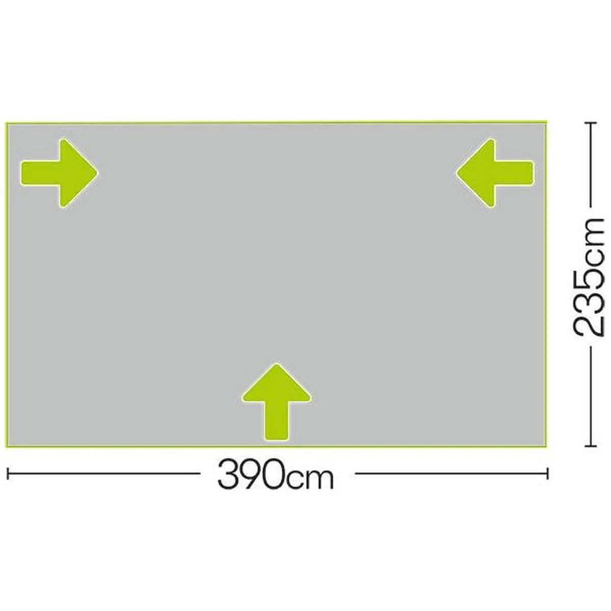Quest Falcon 390 Super Lightweight Poled Caravan Porch Awning 2022 - Image 4