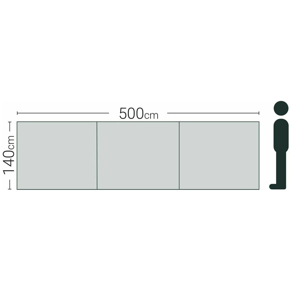 Quest Falcon 500  Windbreak Camping Fishing Caravan Portable 500 x 140cm A103 - Image 3