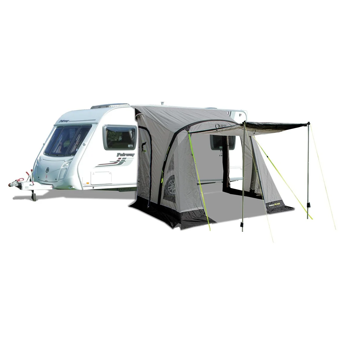 Quest Falcon Pro 260 Air Porch Caravan Awning Grey - Image 3