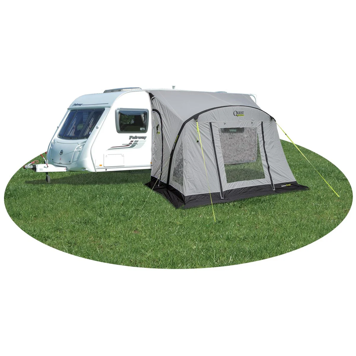 Quest Falcon Pro 325 Air Porch Caravan Awning Grey - Image 2