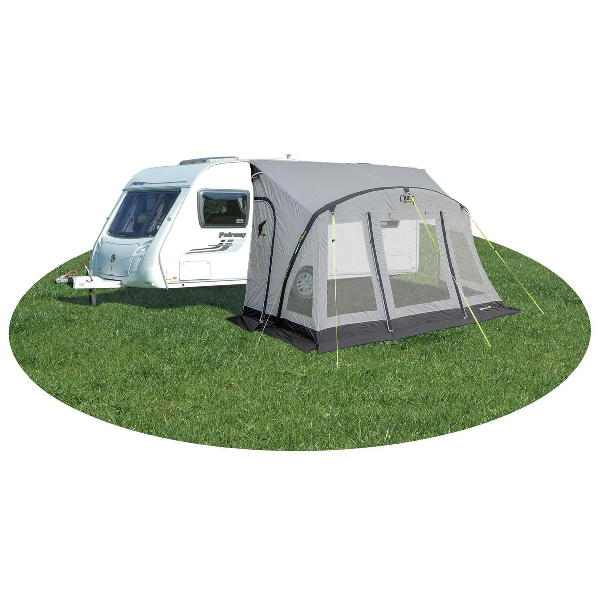 Quest Falcon Pro 390 Air Porch Caravan Awning Grey - Image 2