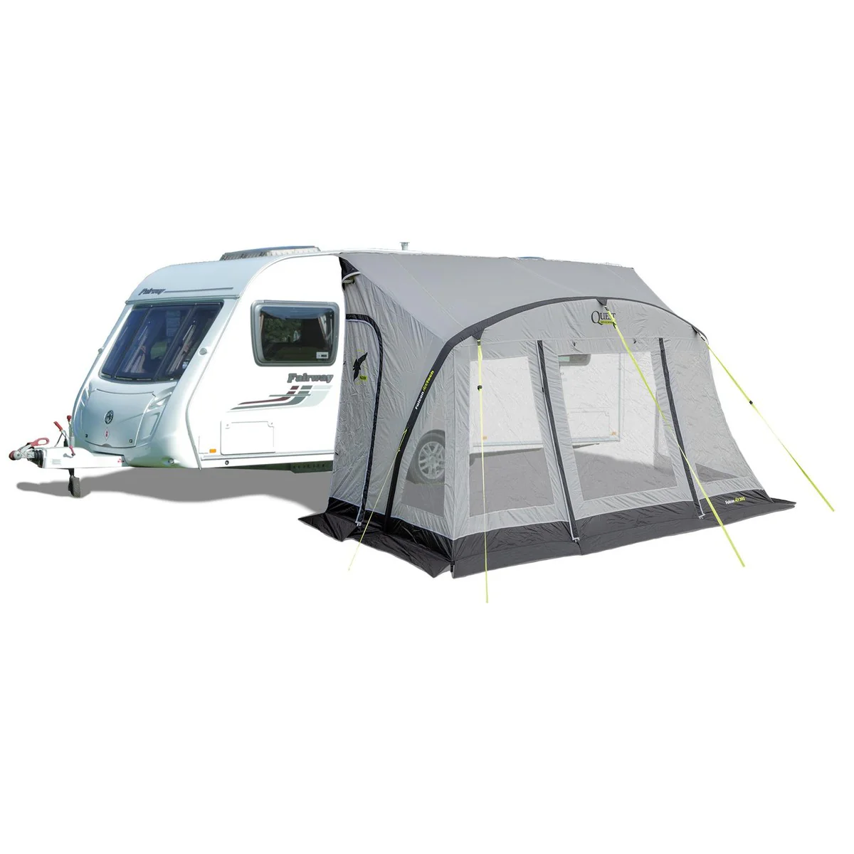 Quest Falcon Pro 390 Air Porch Caravan Awning Grey - Image 3