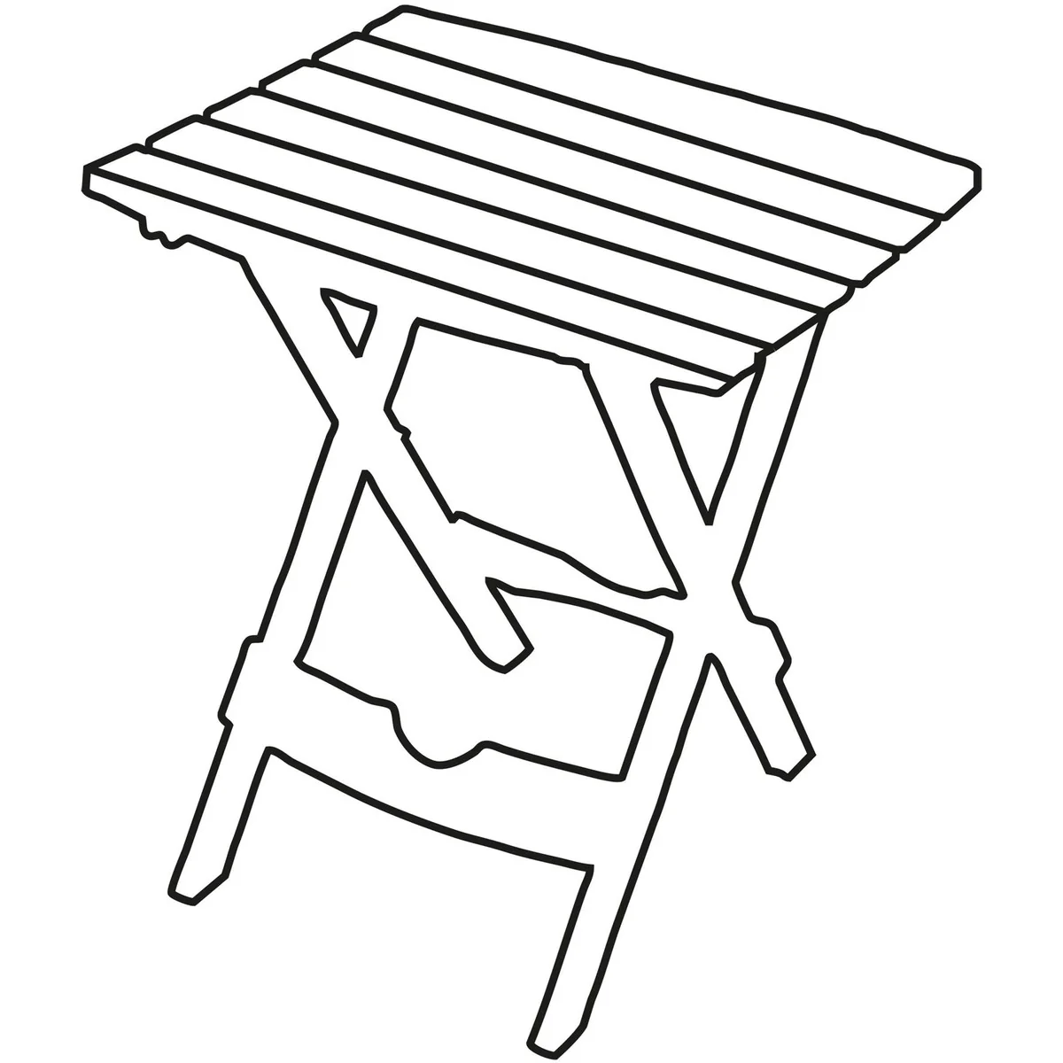 Quest Fleetwood slatted side Folding Camping Table - Image 3