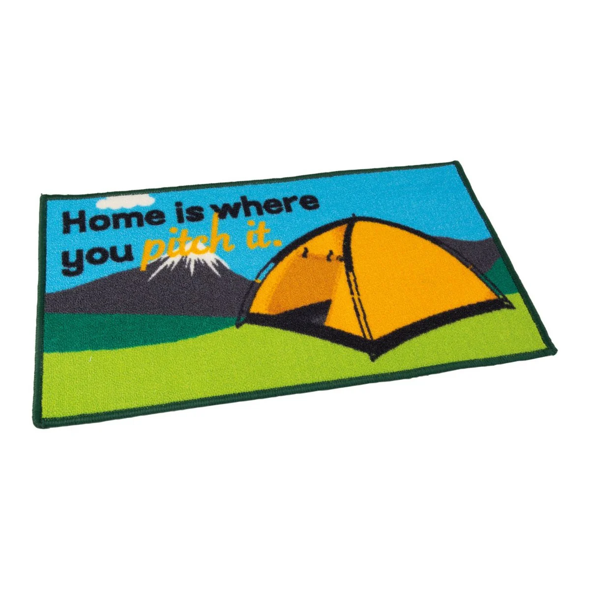 Quest Home Is Where You Pitch It Indoor Door Mat Washable 40 x 70cm Tent Camping - Image 2