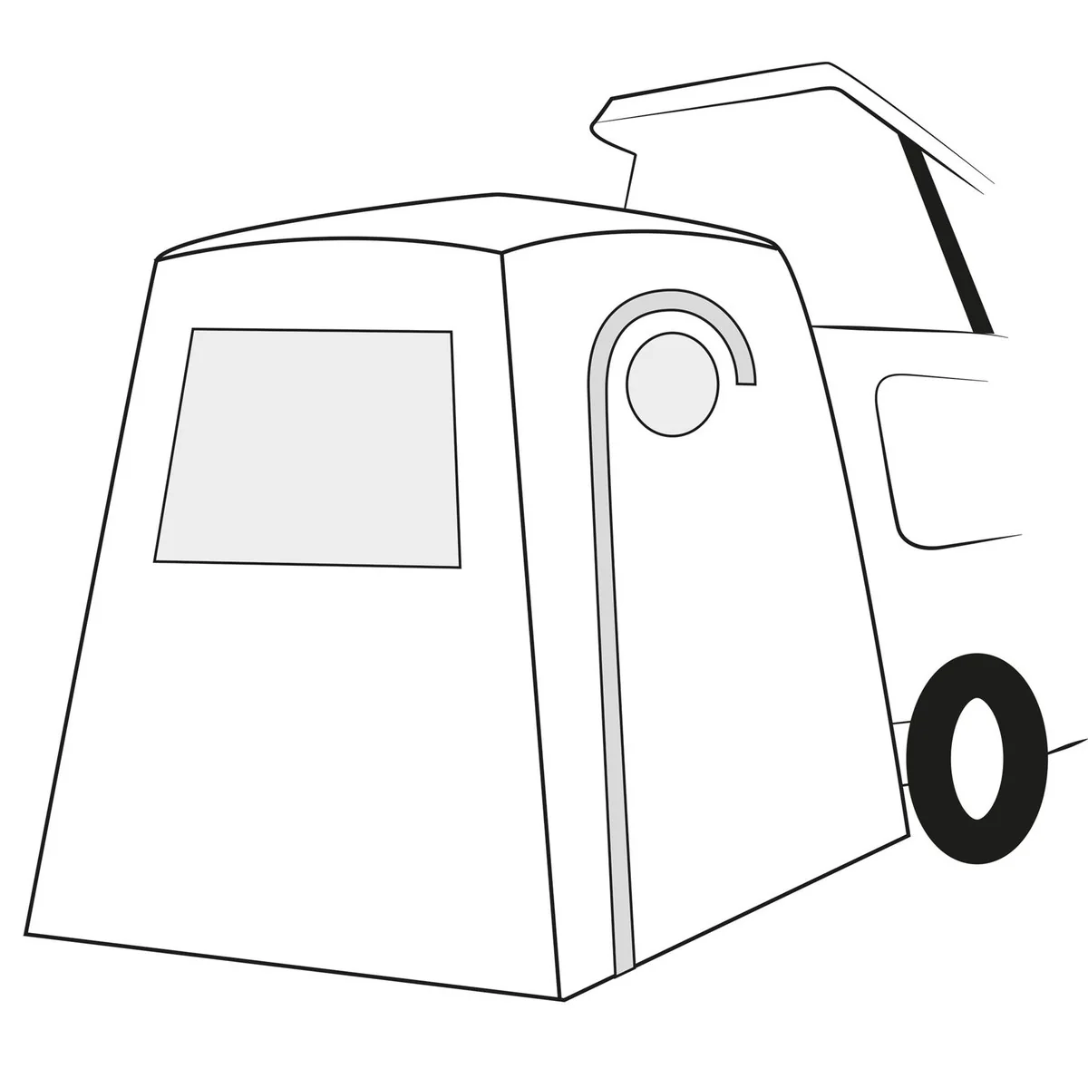 Quest Kite Poled Tailgate Campervan Awning (T5,6,6.1) - Image 5