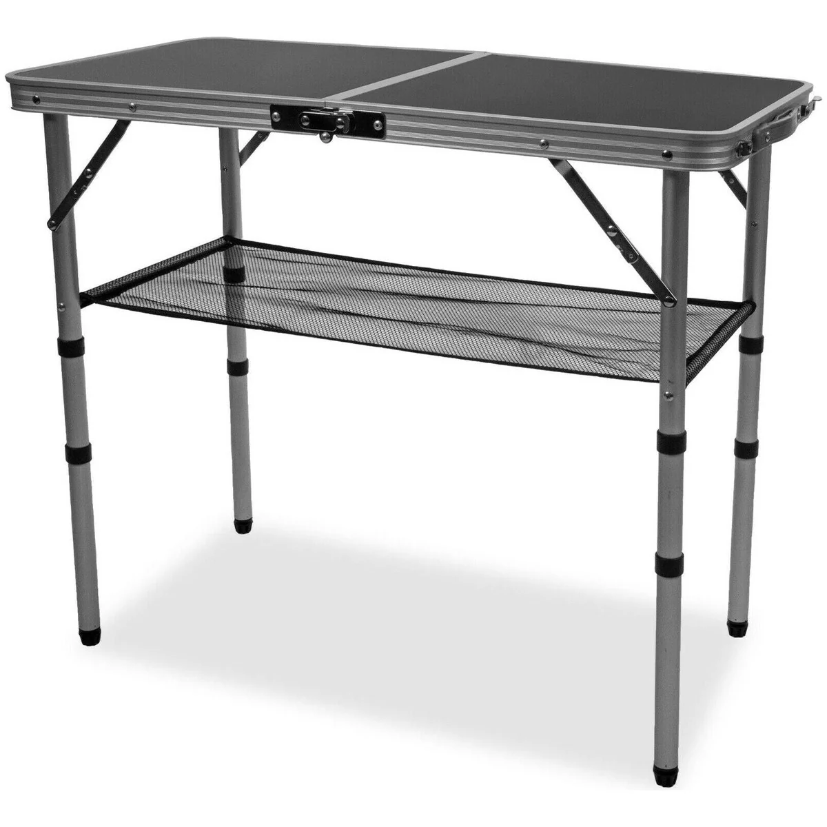 Quest Leisure SpeedFit Range Cleeve Lightweight Camping Table with Shelf 80x40cm