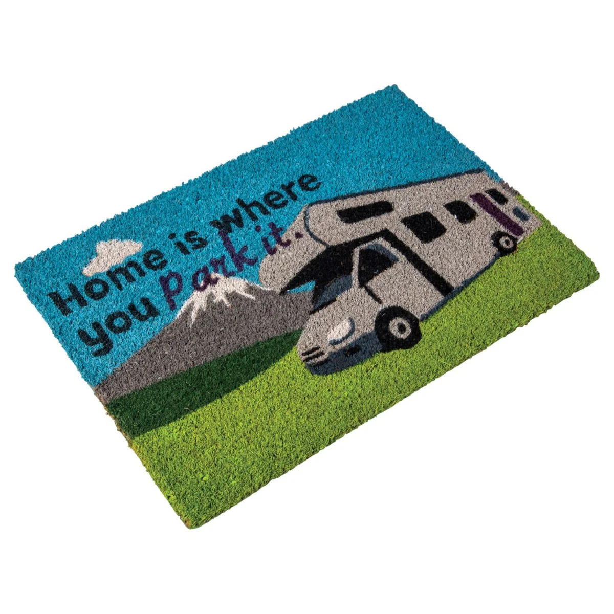 Quest Motorhome Door Mat Home Is Where You Park It Outdoor Heavy Duty Coir - Image 2