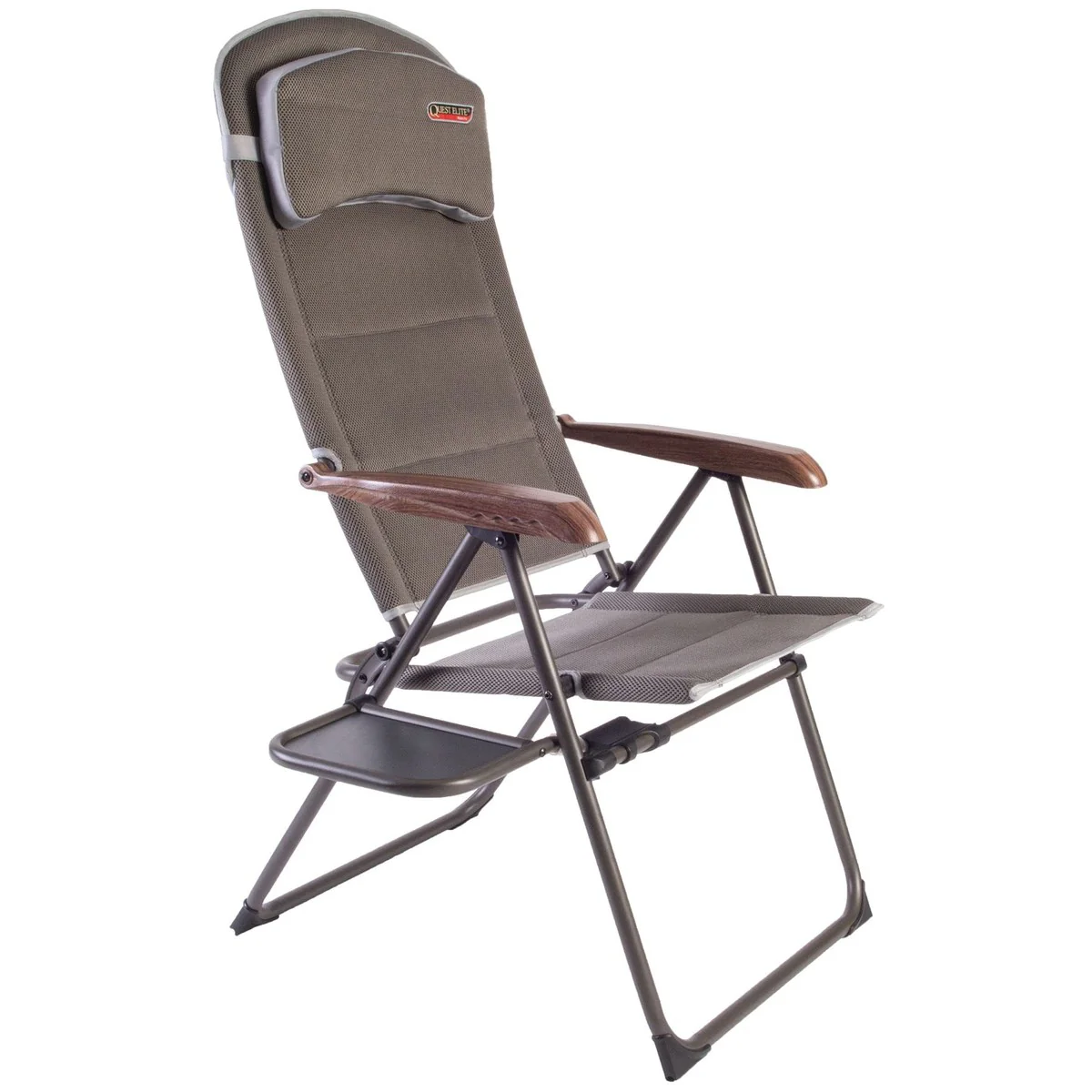 Quest Naples Pro Recline Camping Caravan Chair with Side Table - Image 2