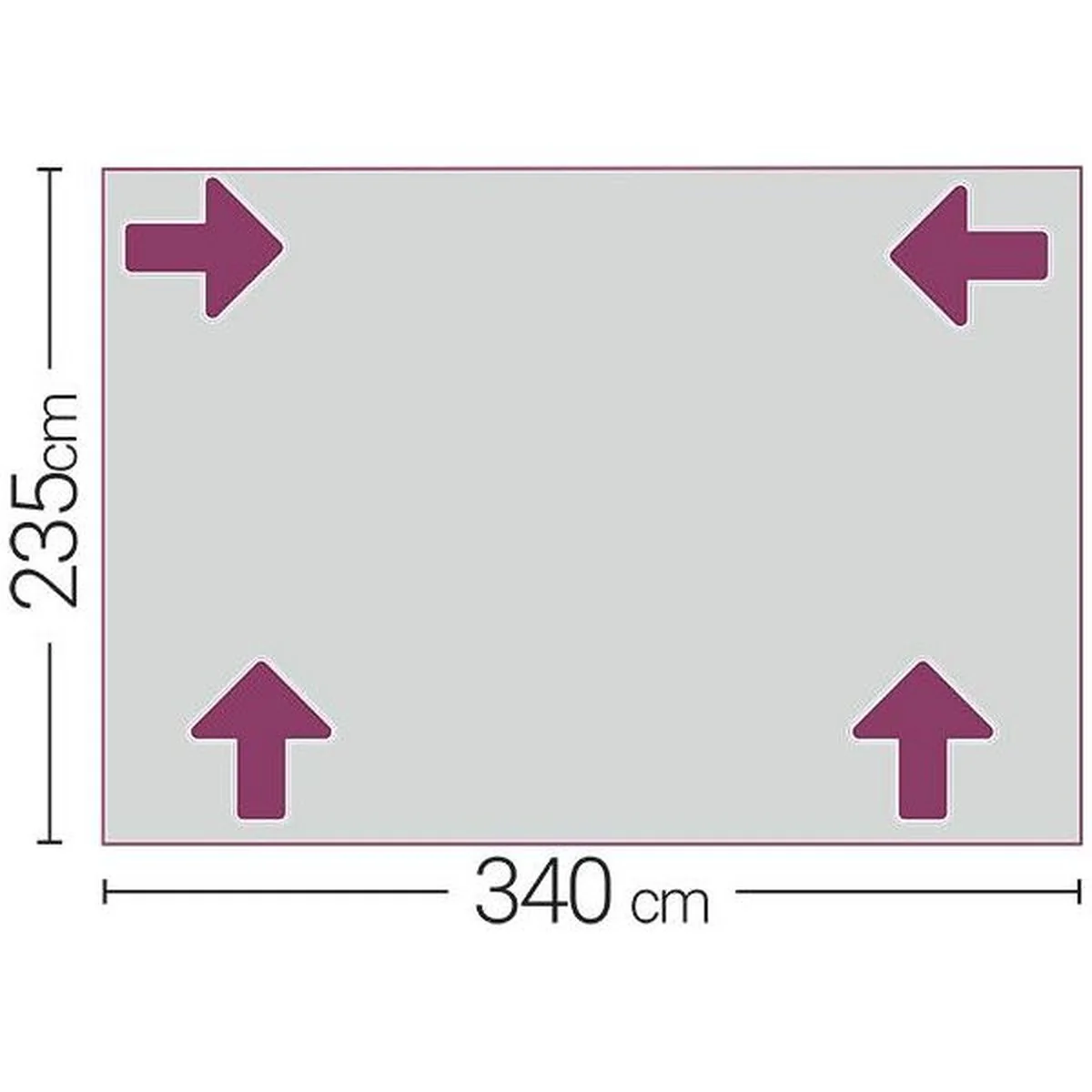 Quest Premium Steel Poled Kensington Caravan Porch Awning Any Season - Image 10