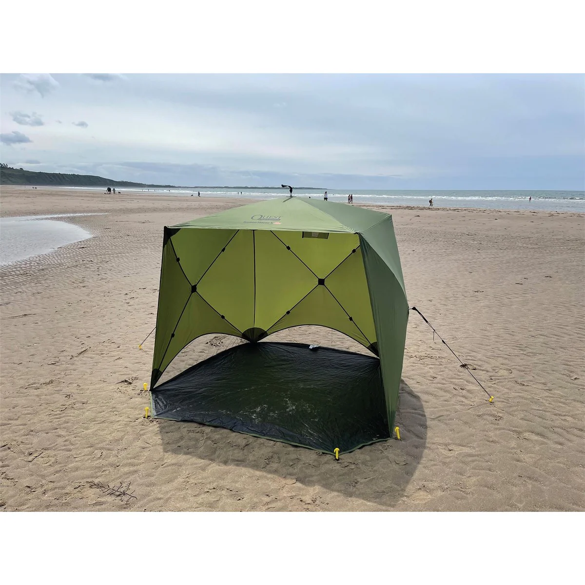Quest Screen House 4 Mini pop up Gazebo Green - Image 3
