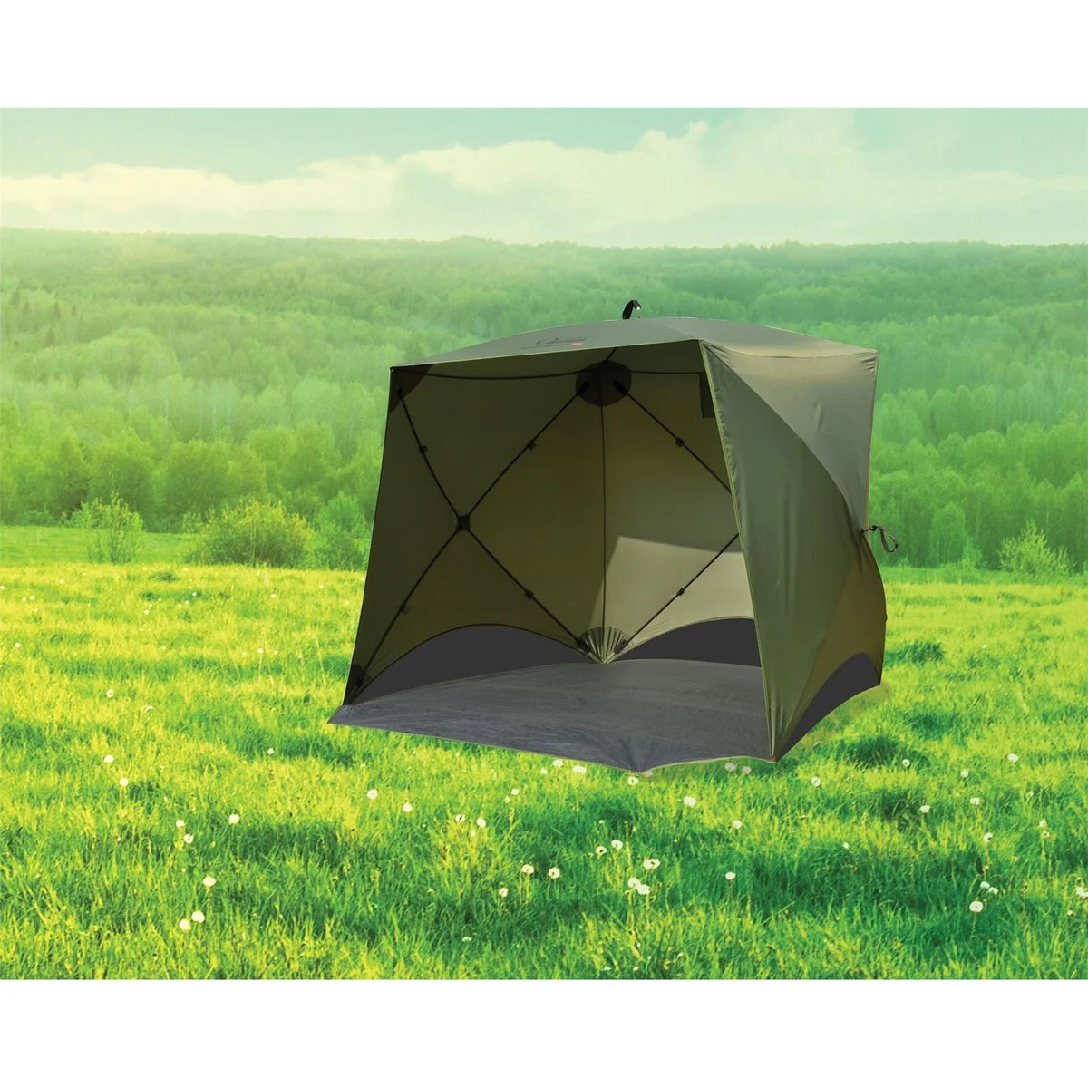 Quest Screen House 4 Mini pop up Gazebo Green - Image 4