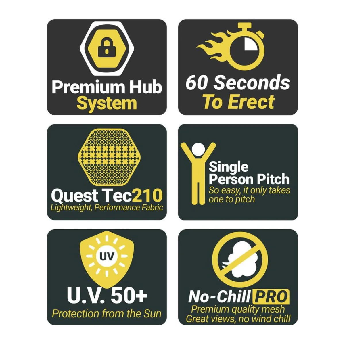 Quest Screen House 6 Pro Quick Pitch Camping Shelter - Image 9