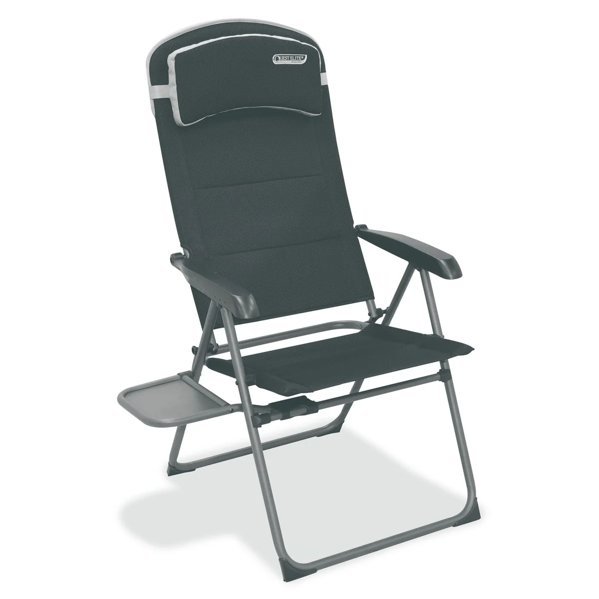 Quest Vienna Pro Recline Camping Caravan Chair with Side Table - Image 2