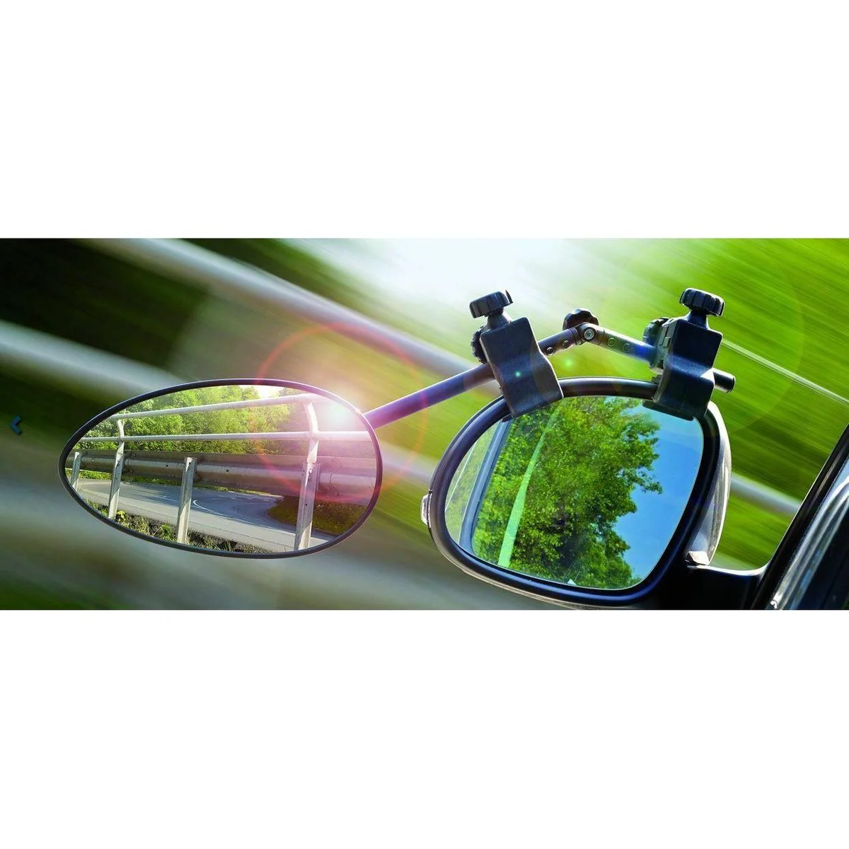 Reich Towing Mirror Speed Fix Flat Single Clamp Fit Caravan Motorhome Trailer - Image 2