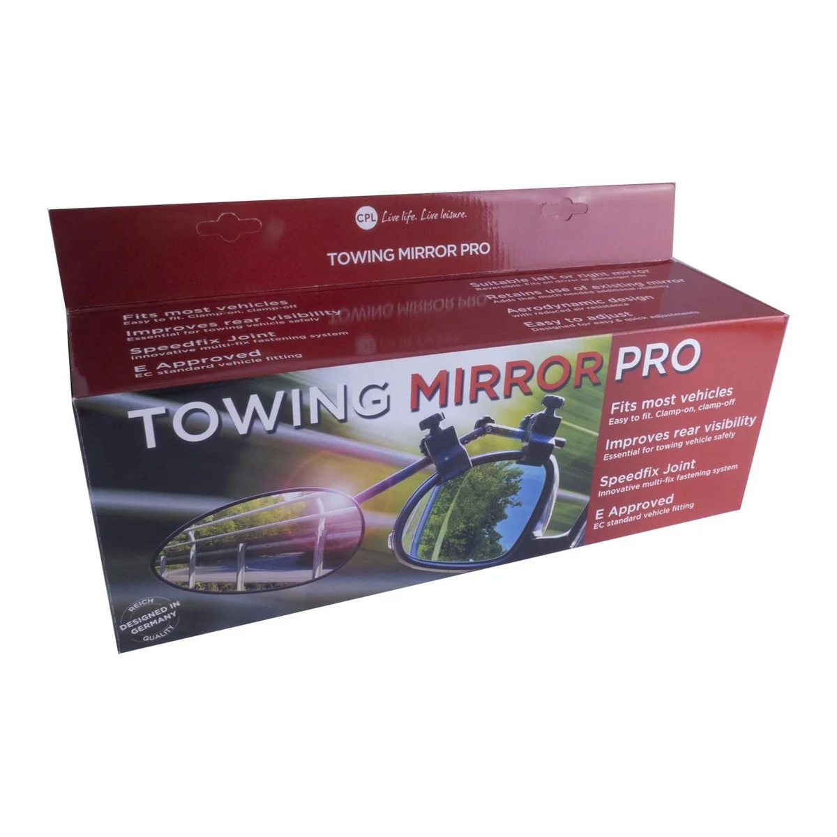 Reich Towing Mirror Speed Fix Flat Single Clamp Fit Caravan Motorhome Trailer - Image 5