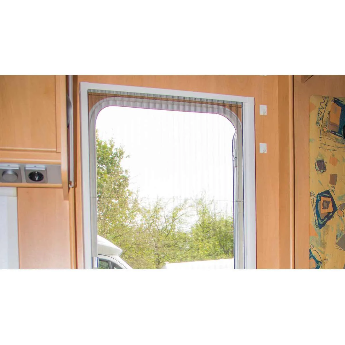 REMIcare II Plus Pleated Fly Screen Door, 1800mm x 650mm x 58mm, Easy to Use &