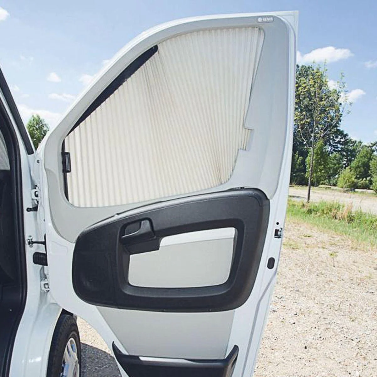 REMIfront IV Right Side Beige Blinds for Fiat Ducato X250 (09/2011-2014)