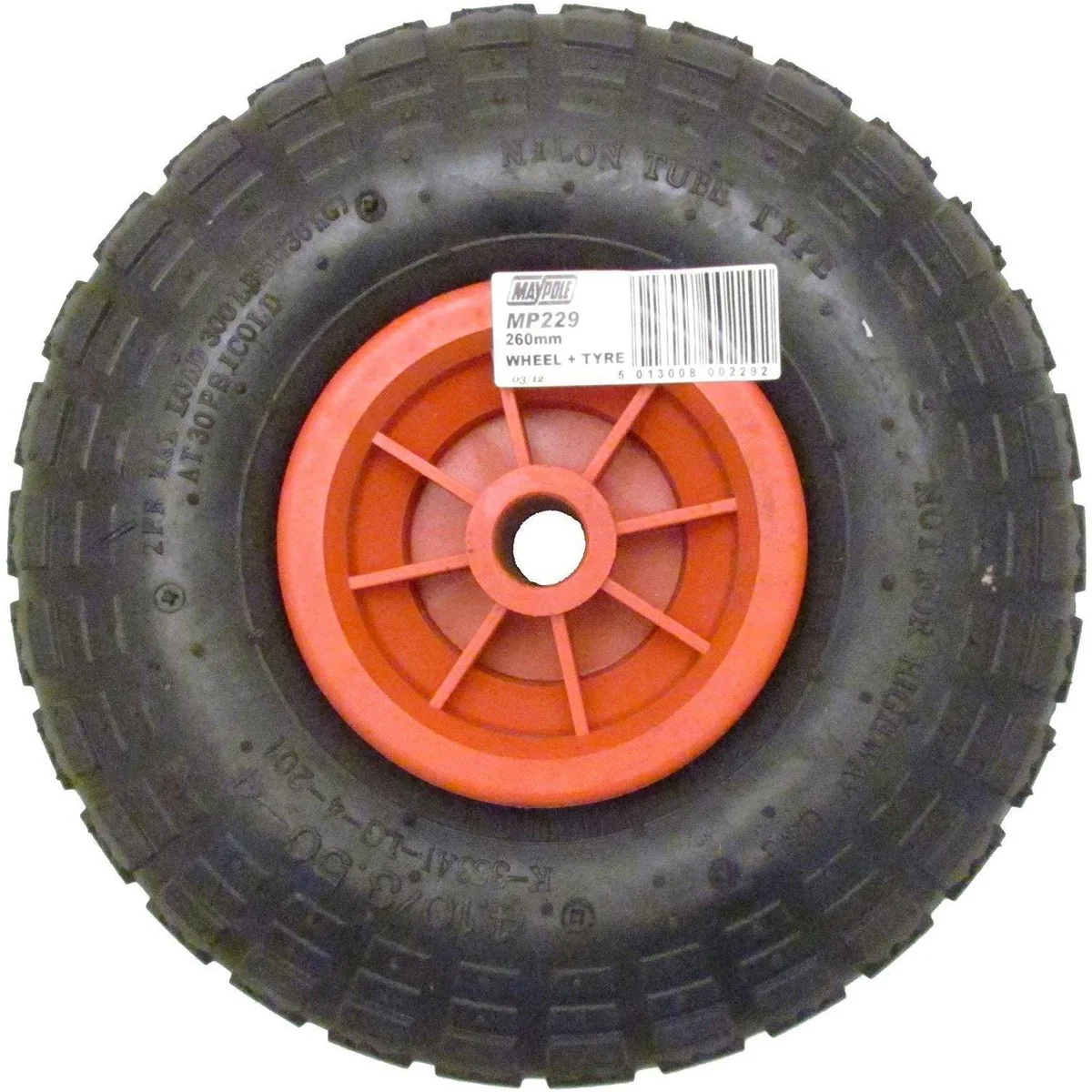 Replacement Pneumatic 260mm Jockey Wheel for 48mm Jockey Wheel fits MP437 - Image 4