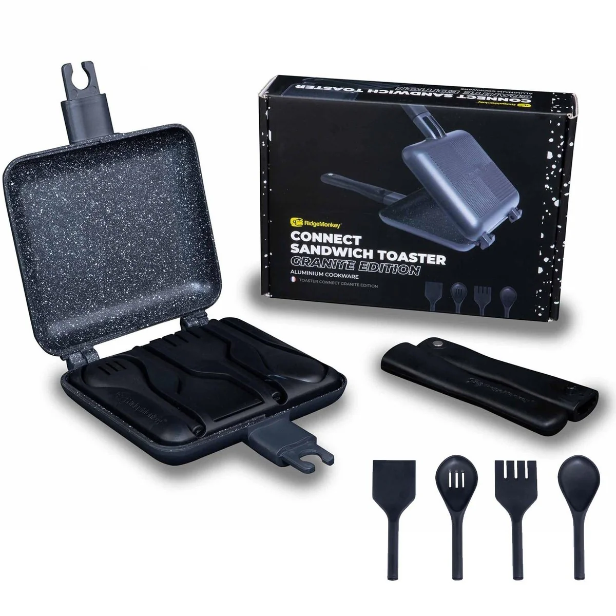 RidgeMonkey Connect Sandwich Toaster Non Stick Detachable Granite Edition