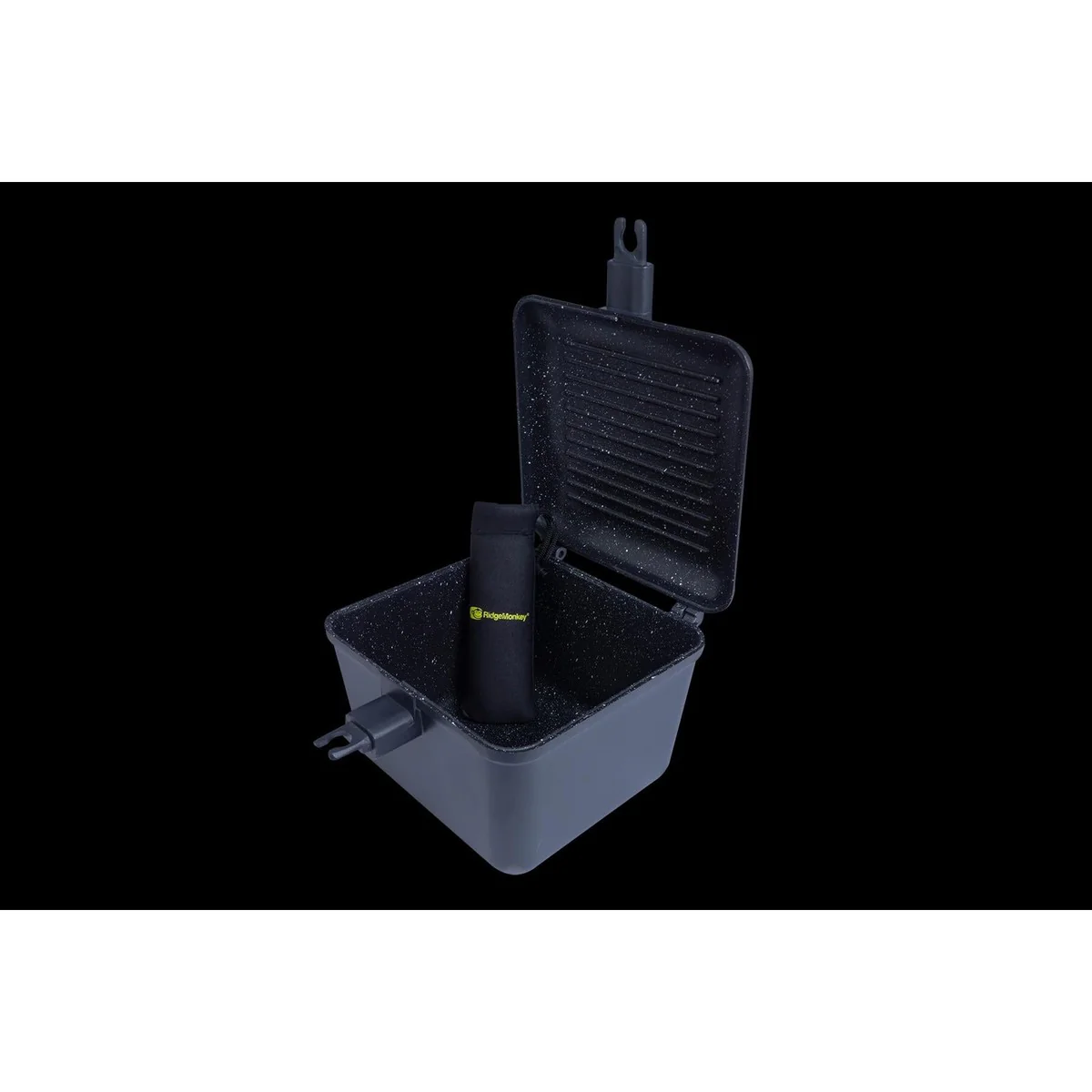 Ridgemonkey XL Connect Deep Pan & Griddle Granite Edition Fishing Camping Cook - Image 5