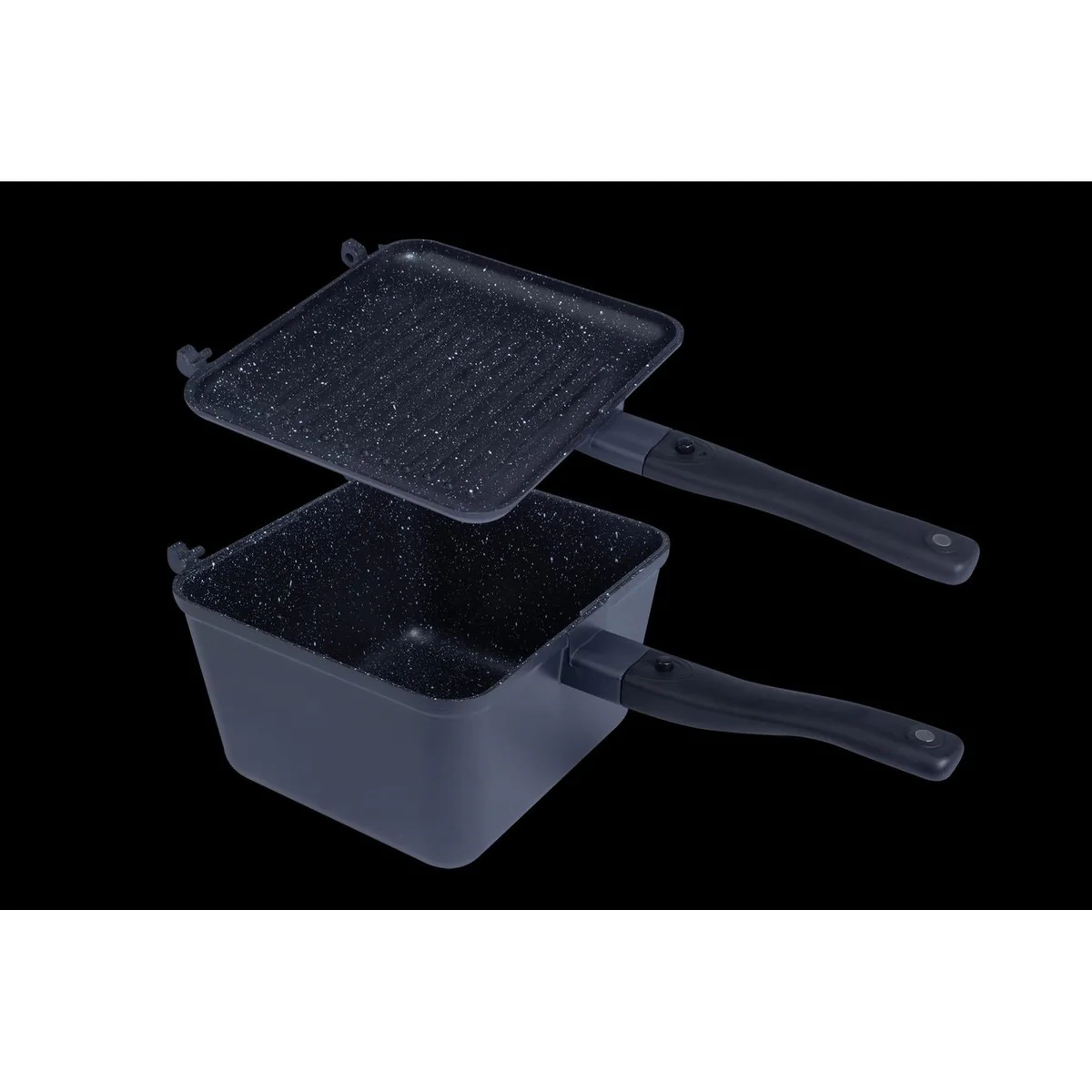 Ridgemonkey XL Connect Deep Pan & Griddle Granite Edition Fishing Camping Cook - Image 6
