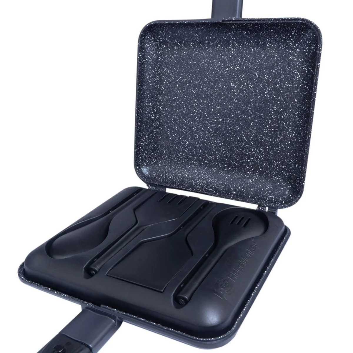 Ridgemonkey XL Connect Deep Pan & Griddle Granite Edition Fishing Camping Cook - Image 2