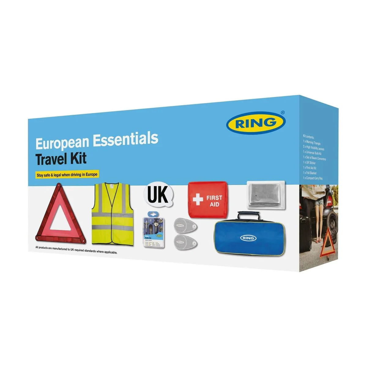 Ring European Essentials Travel Kit RK002 - Essential Travel Accessories - Image 2