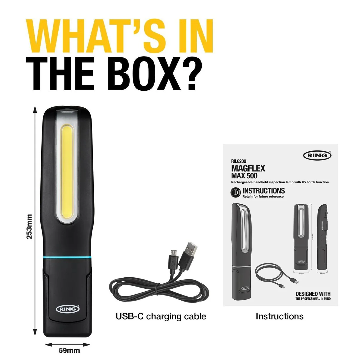 Ring MAGFLEX MAX500 Handheld Inspection Lamp - Image 12