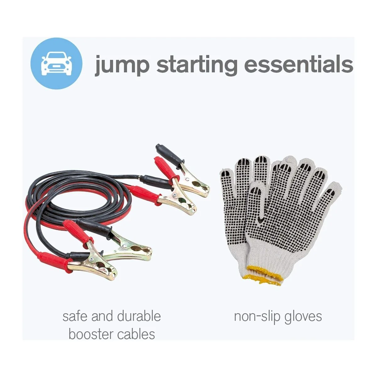 Ring RCT2 9 Piece Emergency Car Kit, with Universal Spare Bulb Kit, Booster Cabl - Image 4