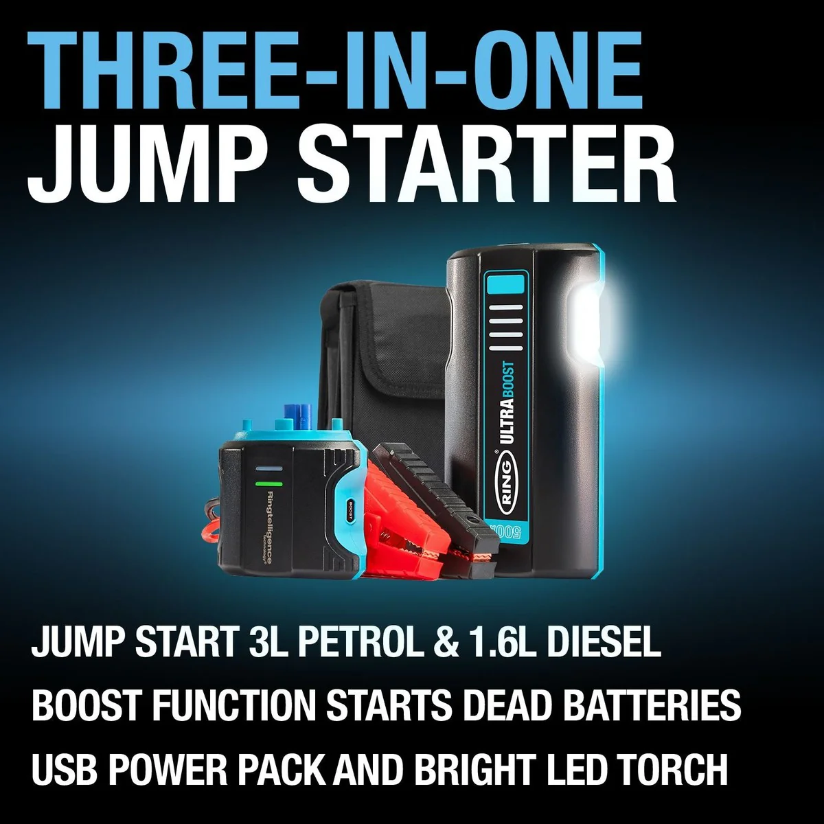 Ring RJS010T ULTRABOOST 500 Jump Starter - Image 2