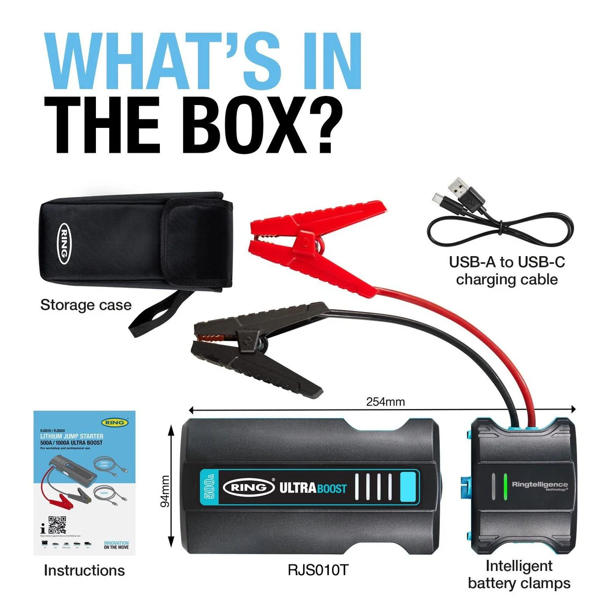 Ring RJS010T ULTRABOOST 500 Jump Starter - Image 6