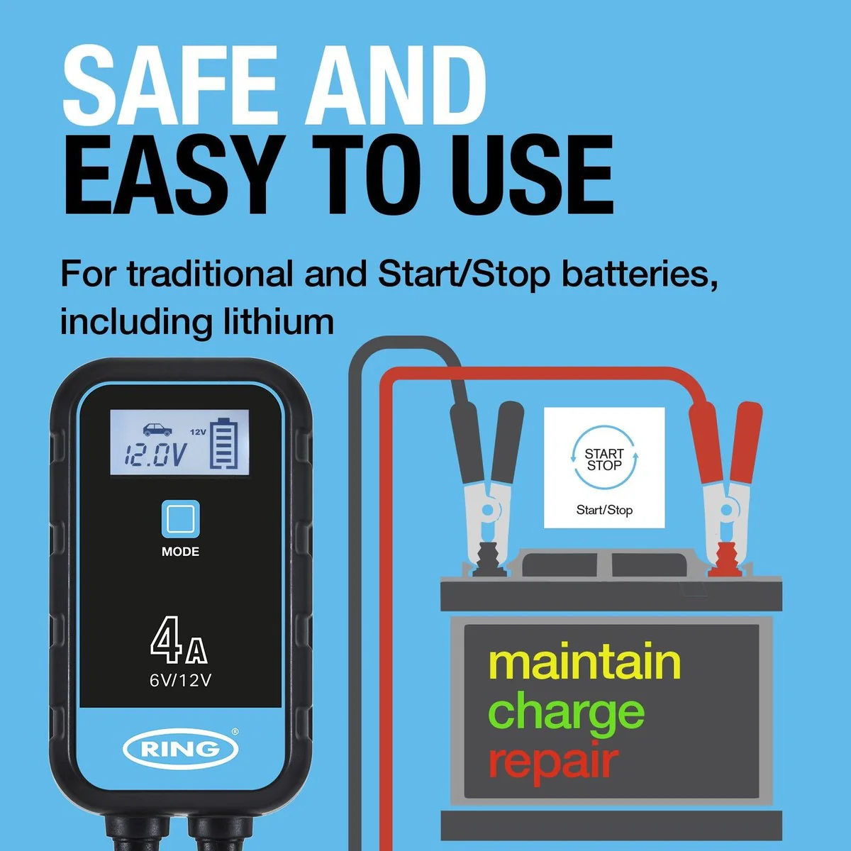 Ring RSC904T SMARTCHARGE 4 Charger & Maintainer - Image 11