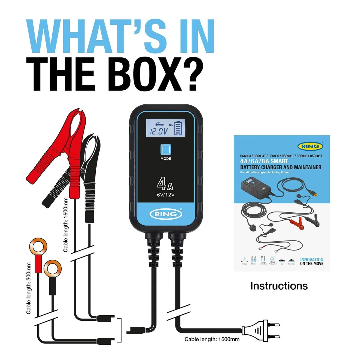 Ring RSC904T SMARTCHARGE 4 Charger & Maintainer - Image 12