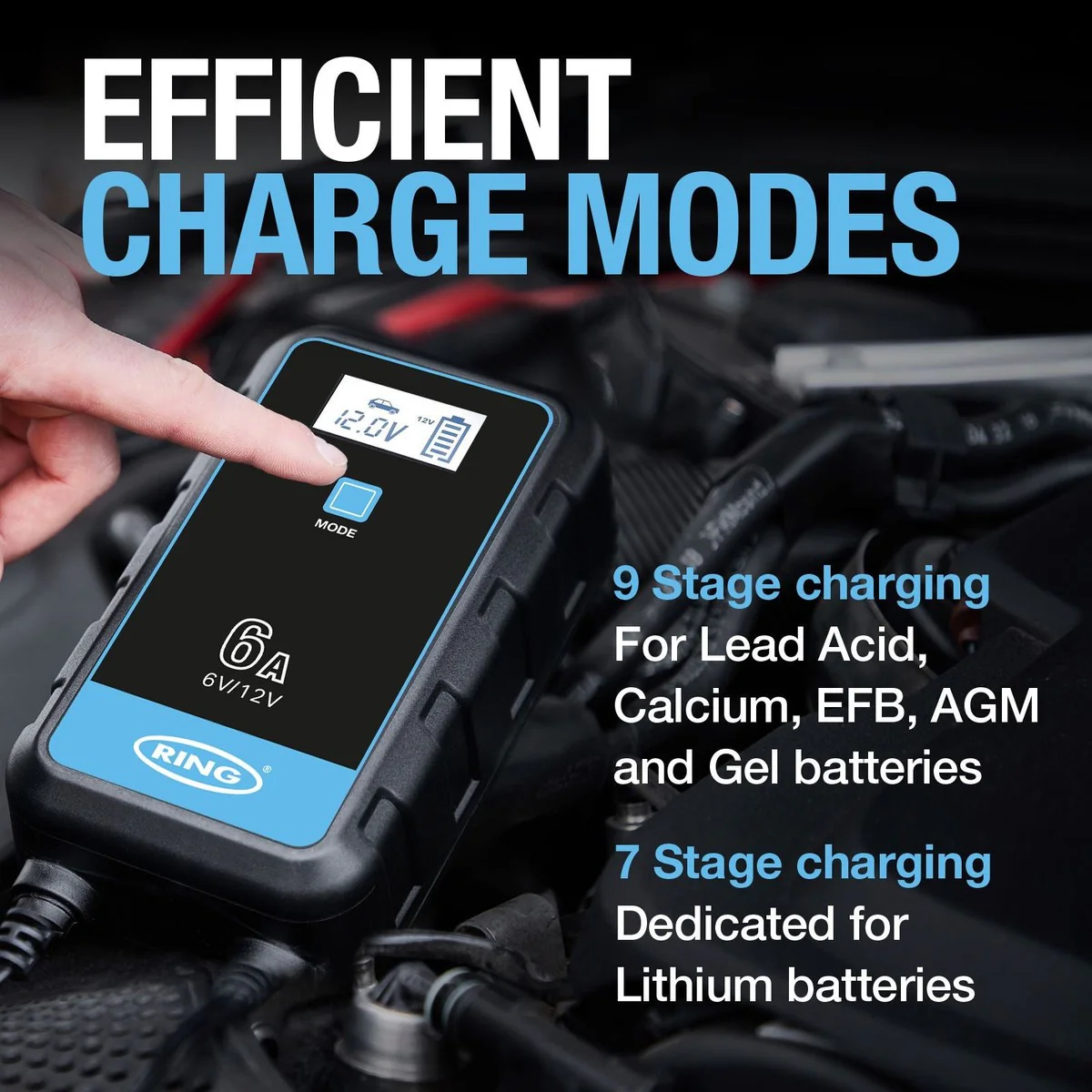 Ring RSC906T SMARTCHARGE 6 Charger & Maintainer - Image 9