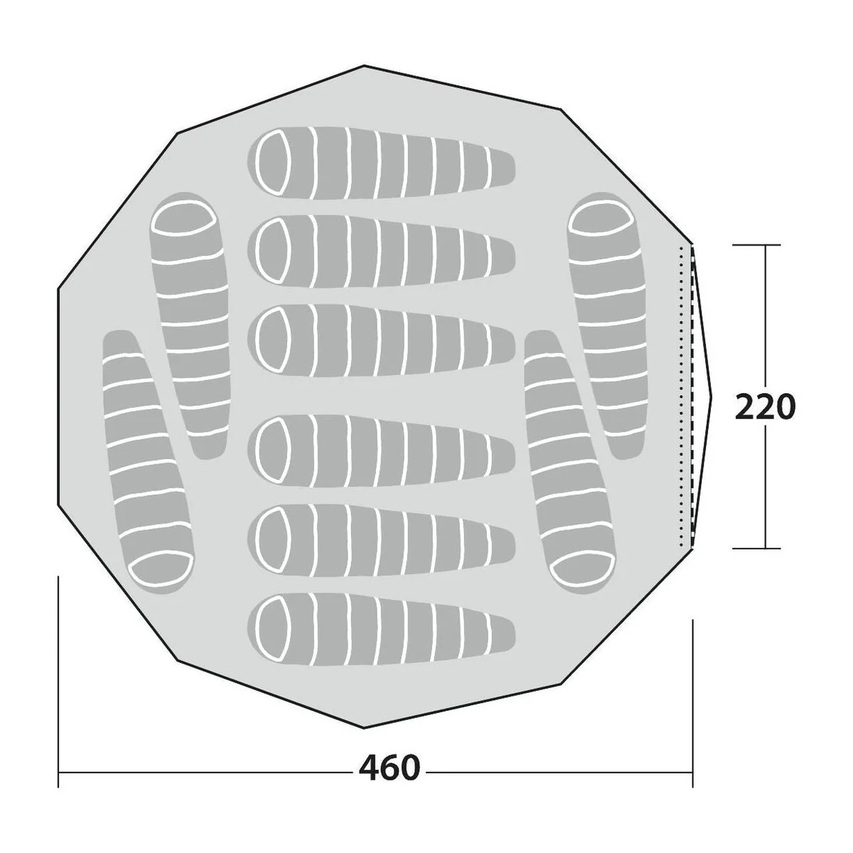 Robens Klondike Grande 10 Berth Poled Tent - Image 6