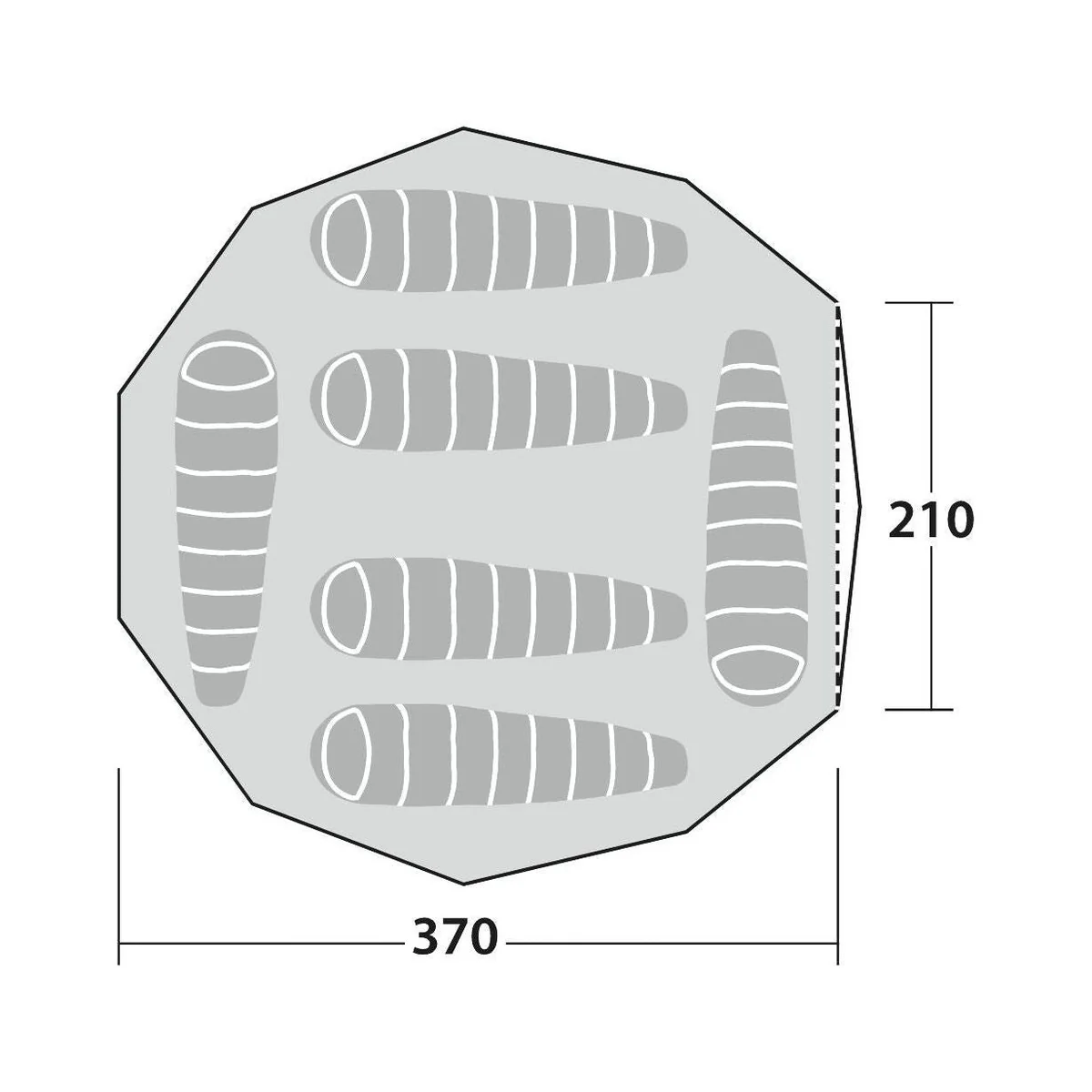 Robens Settler Field 6 Berth Poled Tent - Image 16
