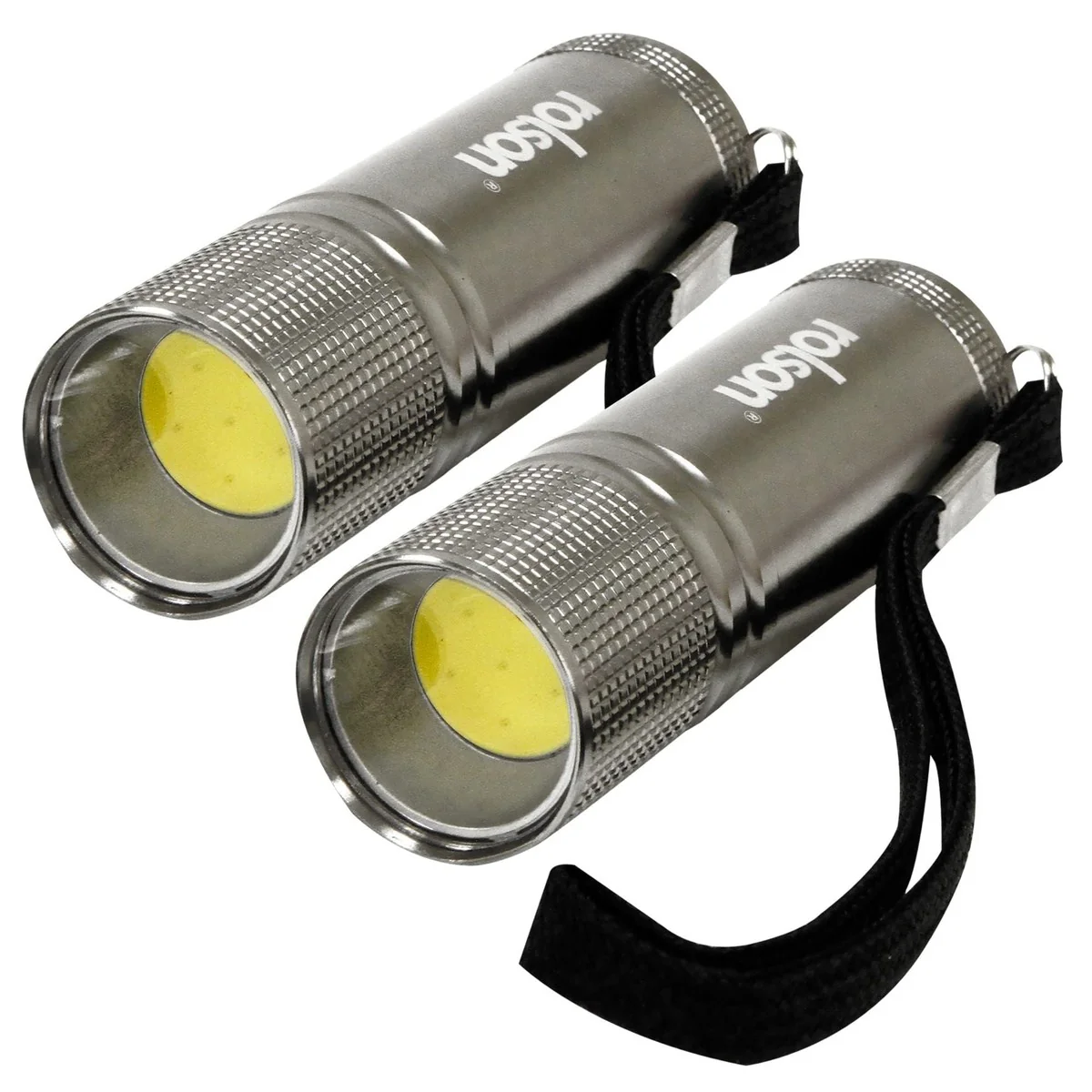 Rolson 2Pk 3W Cob Aluminium Torch 61567