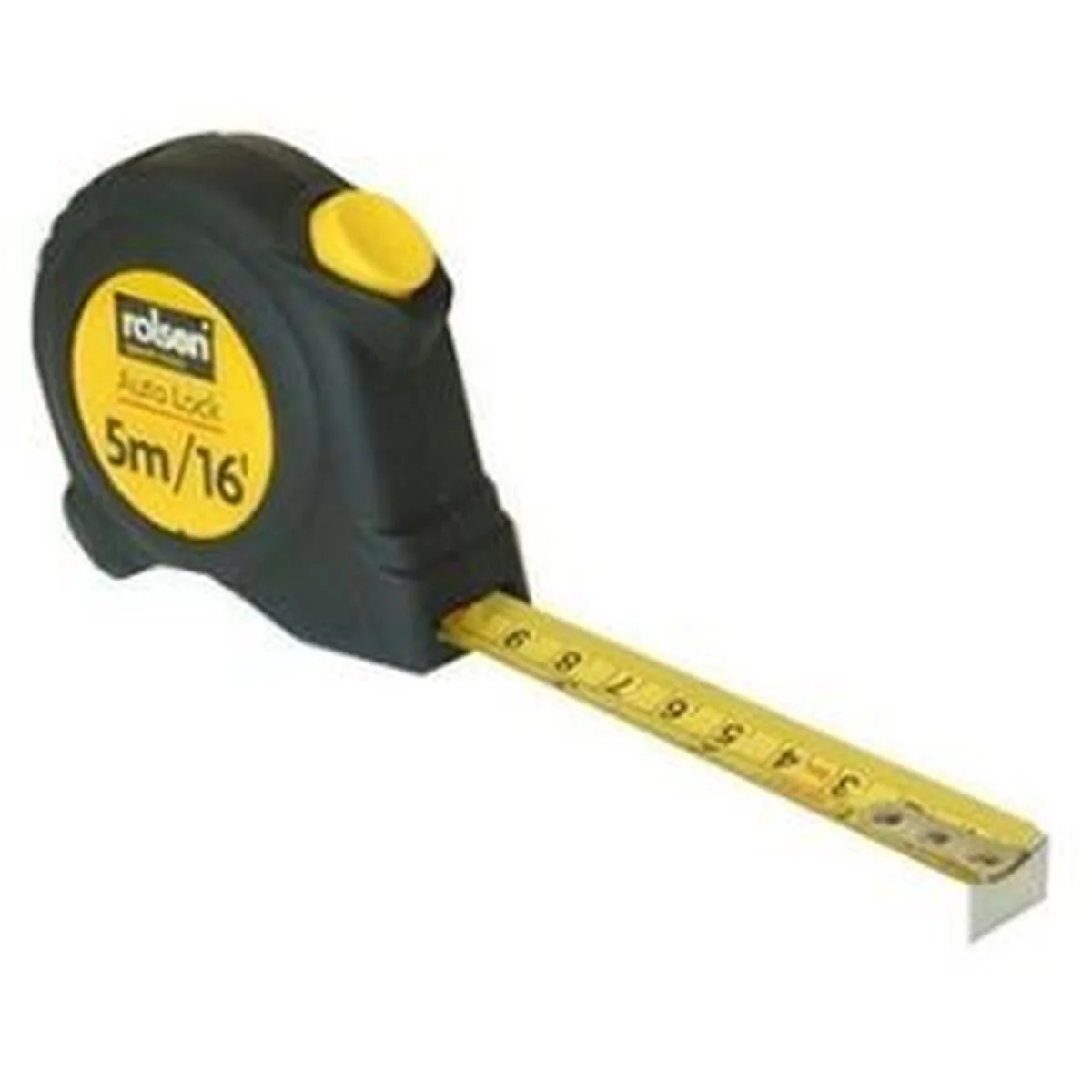 Rolson Tape Measure C/W Rubber Cover 5M X 19Mm 50565