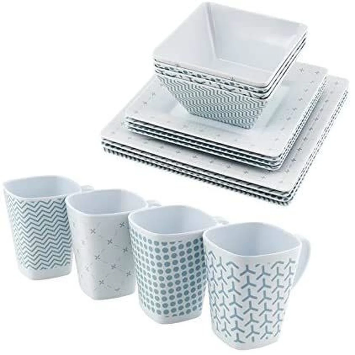 Ronde Milda Melamine Set (12Pcs) 15938866 - Image 2