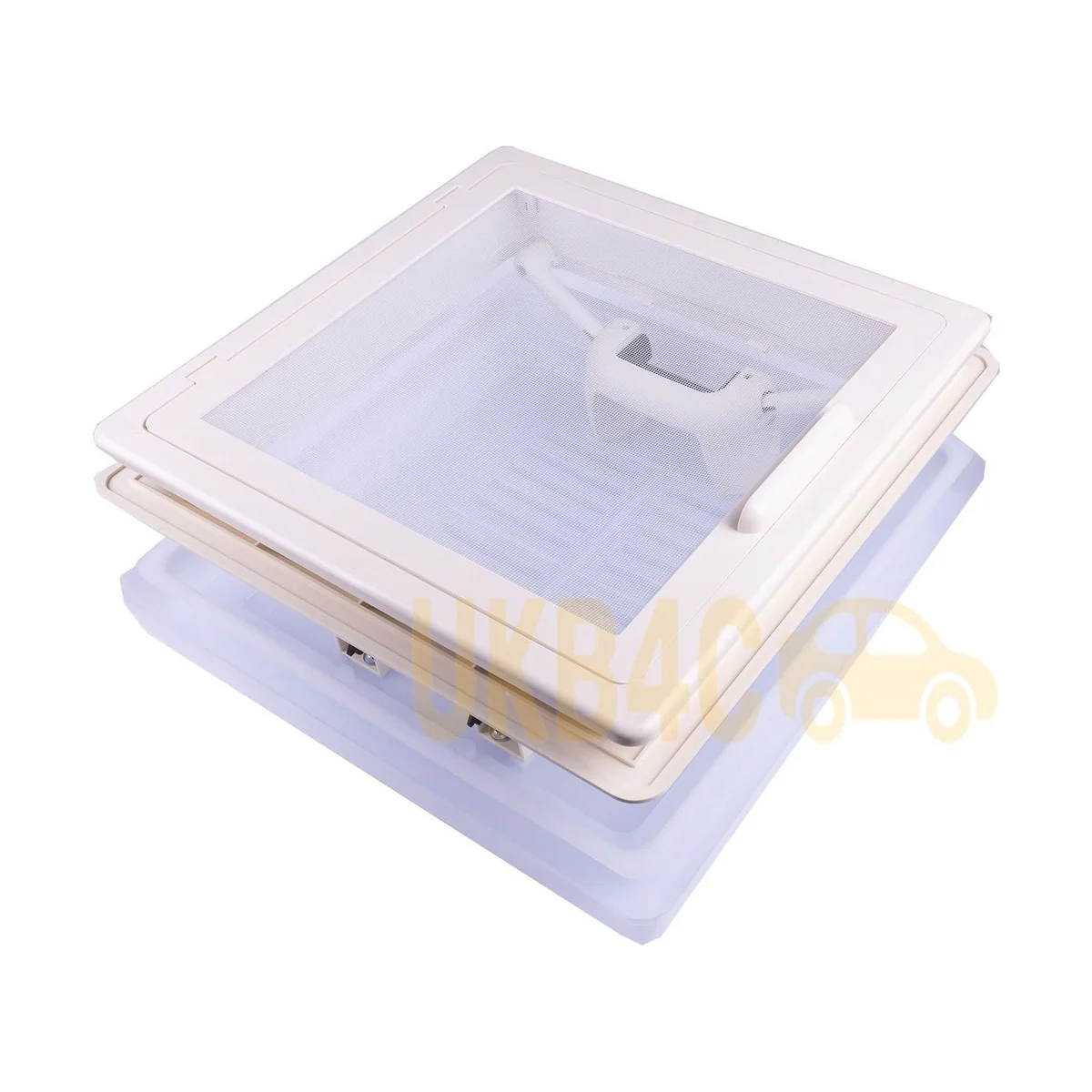 Roof Vent Sky Light Caravan Motorhome 280 X 280Mm Flynet White Mpk Rooflight - Image 2