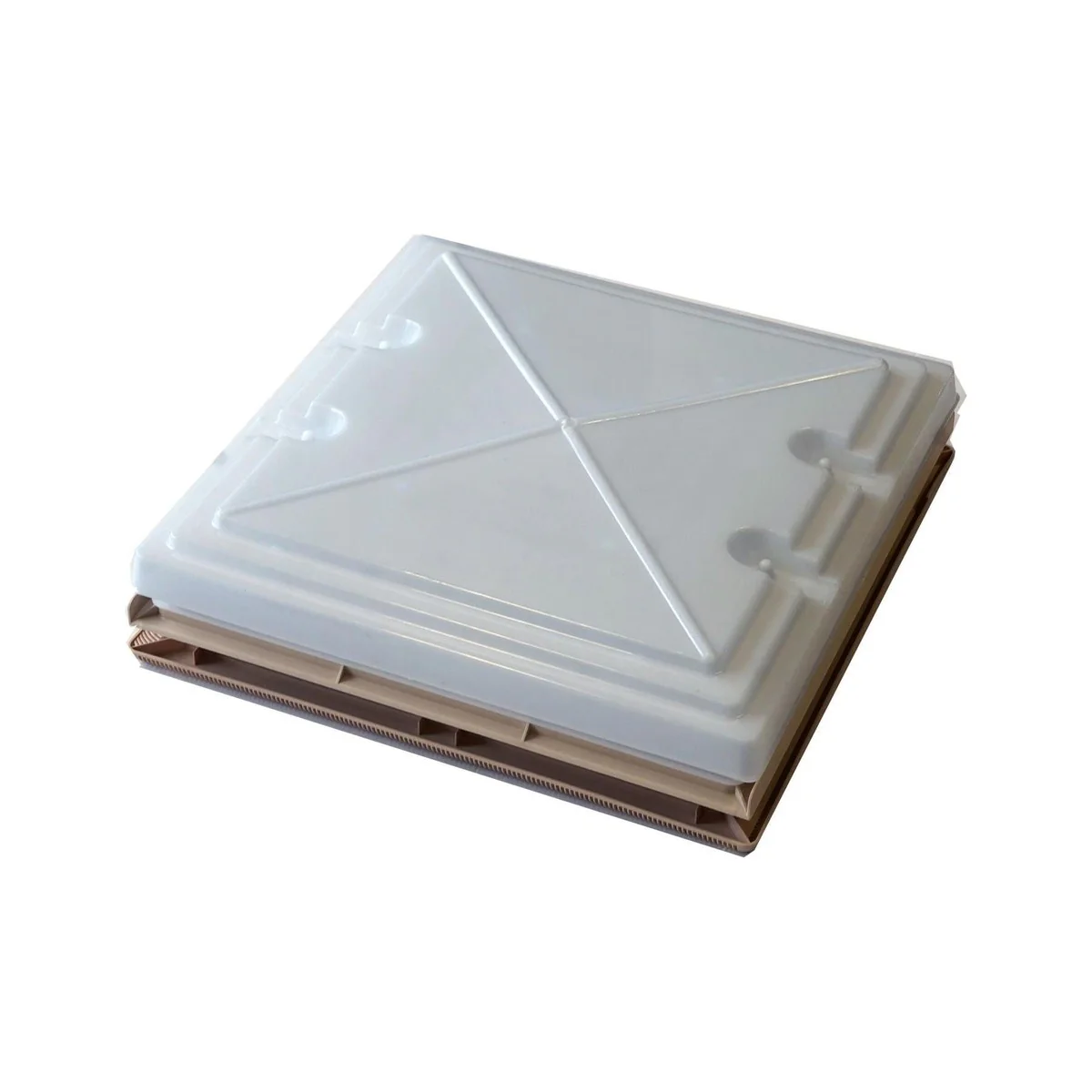 Roof Vent Sky Light Caravan Motorhome 400 x 400mm Flynet Beige MPK Rooflight - Image 3