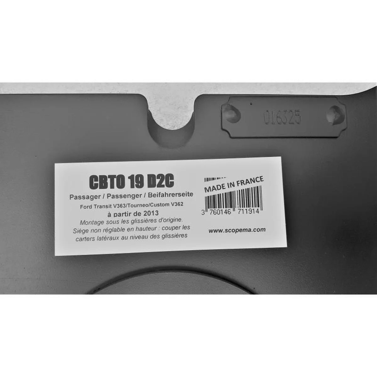 Rotating Base Console fit Ford Transit Tourneo Custom 2013 on Drivers Side Tüv - Image 2