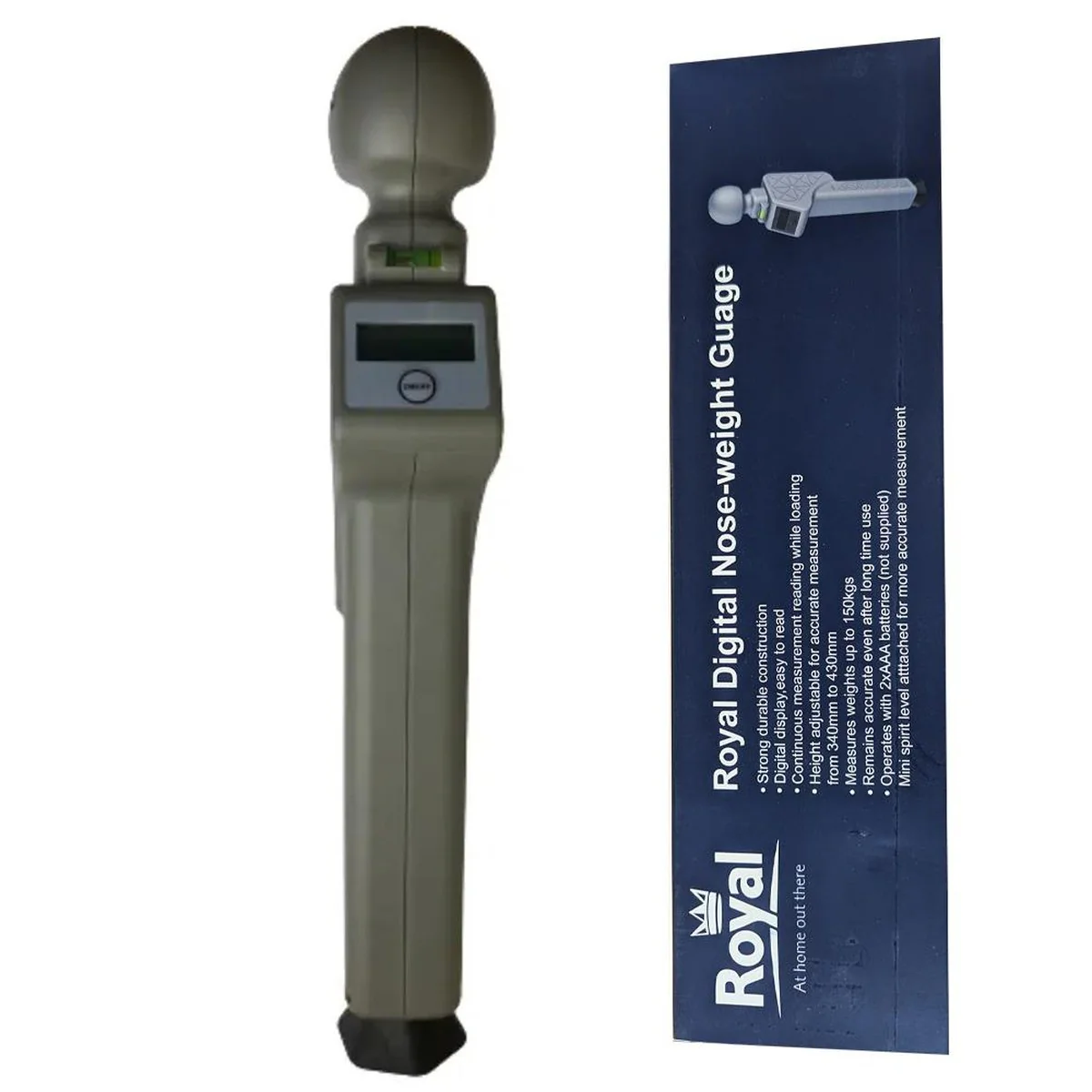 Royal Digital Noseweight Gauge up to 150kg Caravan Towing Safety