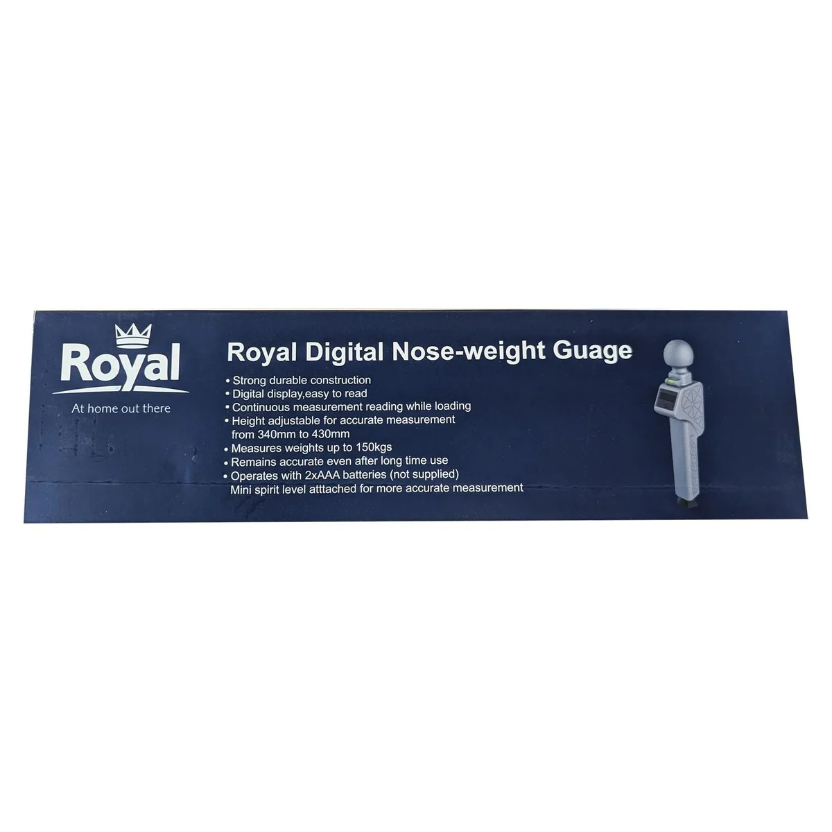Royal Digital Noseweight Gauge up to 150kg Caravan Towing Safety - Image 3