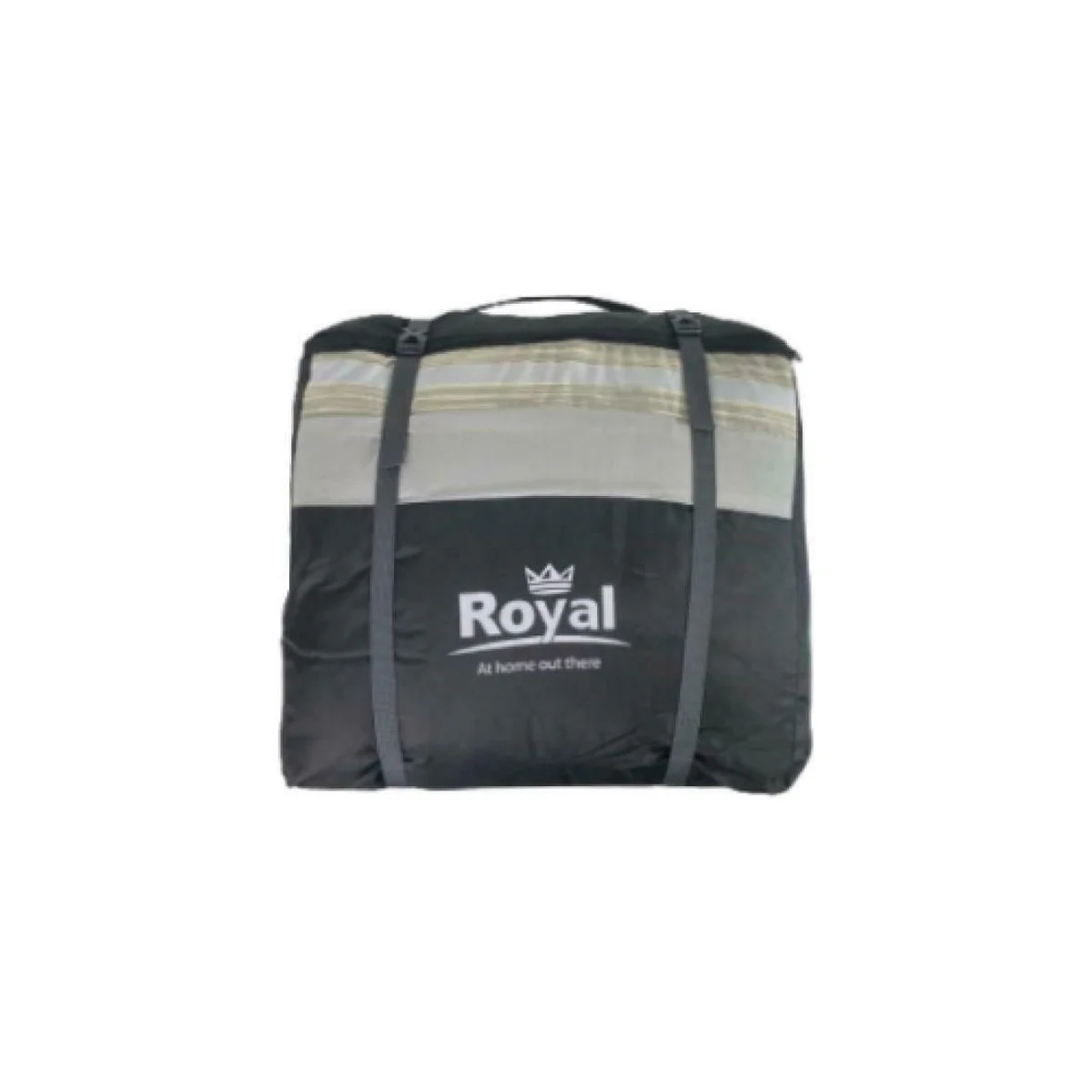 Royal Leisure Sleeping Bag Grey Stripe Premium 60Oz Camping Outdoors Travel Home - Image 3