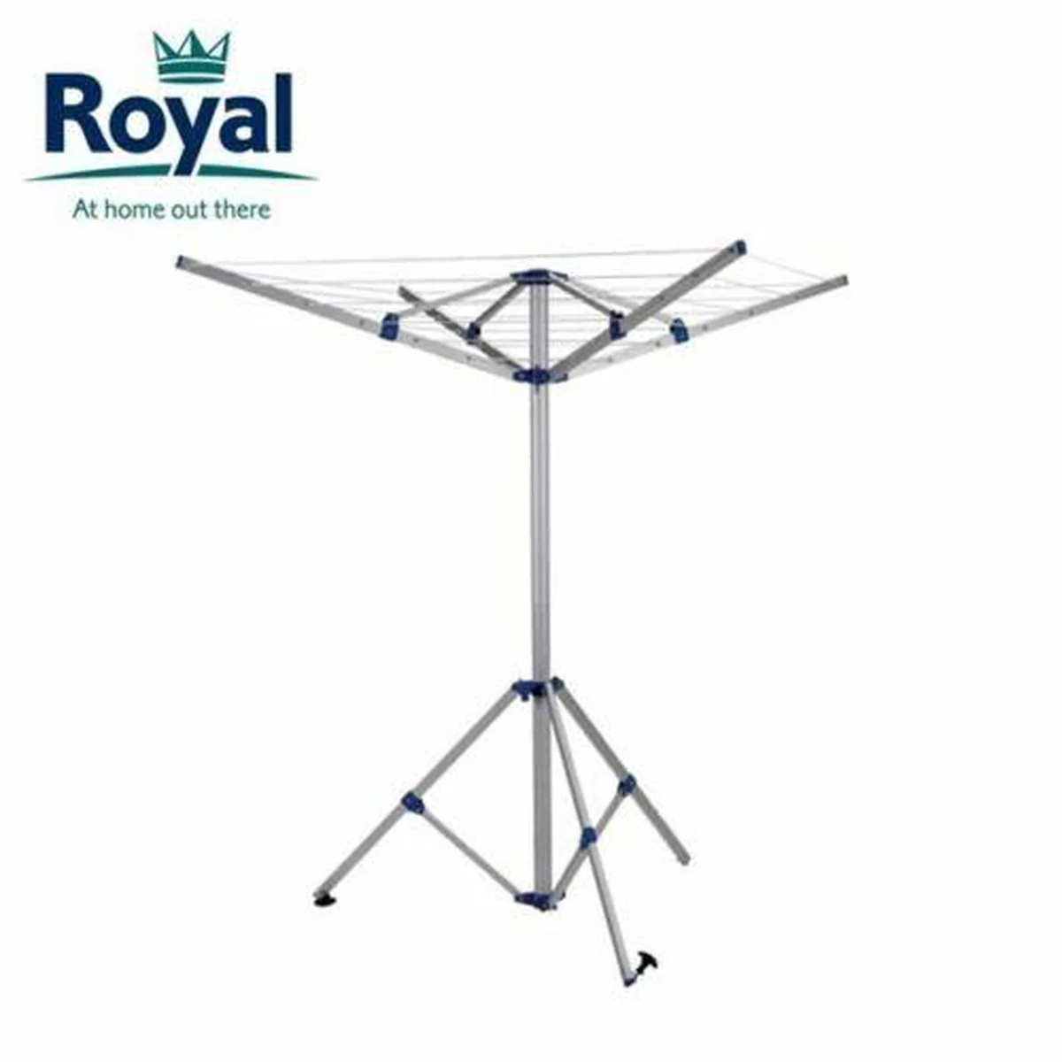 Royal Portable Aluminium Clothes Line Camping Caravan Washing Airer Dryer