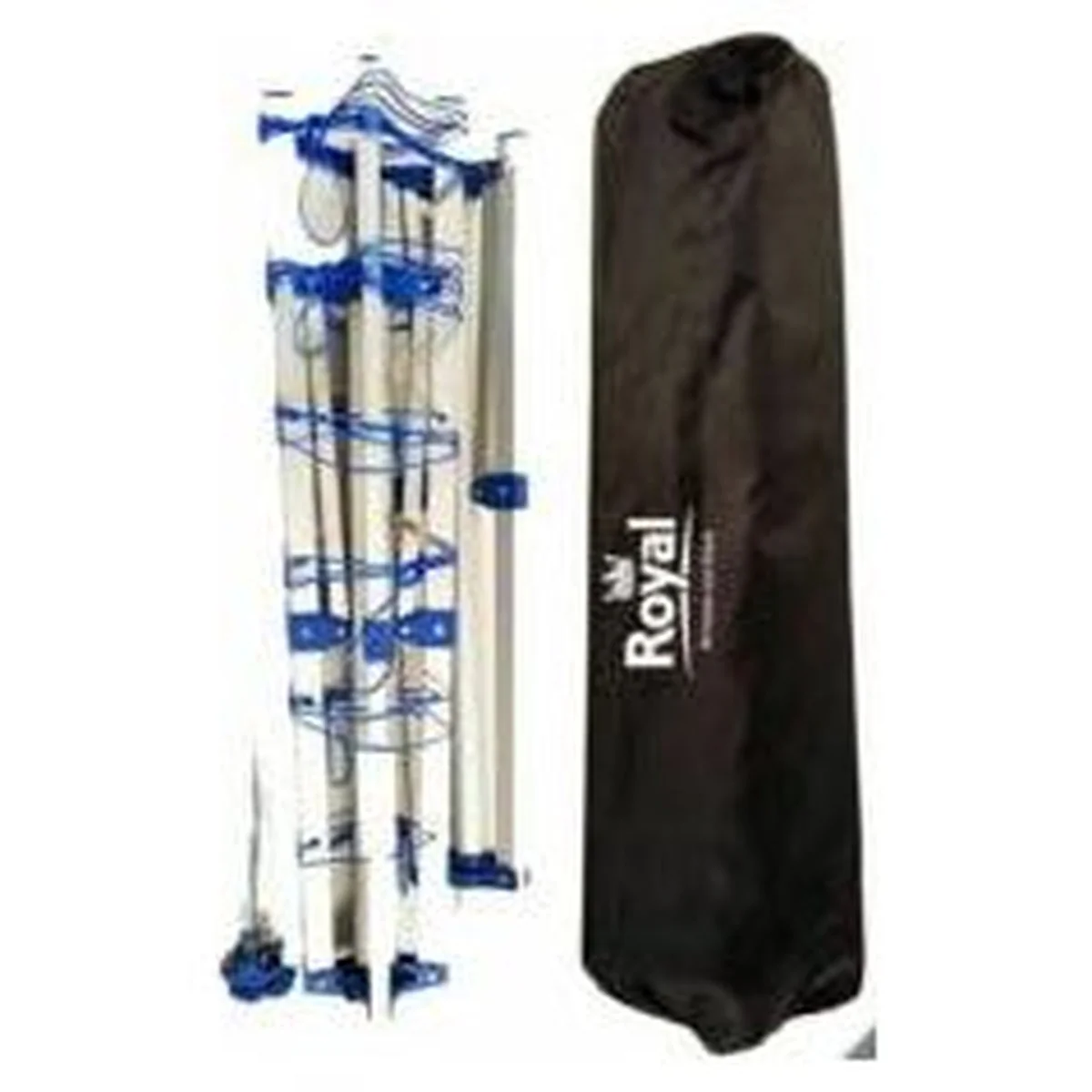 Royal Portable Aluminium Clothes Line Camping Caravan Washing Airer Dryer - Image 2
