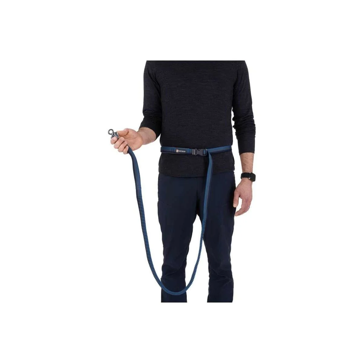 Ruffwear Roamer Bungee Dog Running Lead in Orion Blue (2.2 to 3.4m) - Image 4