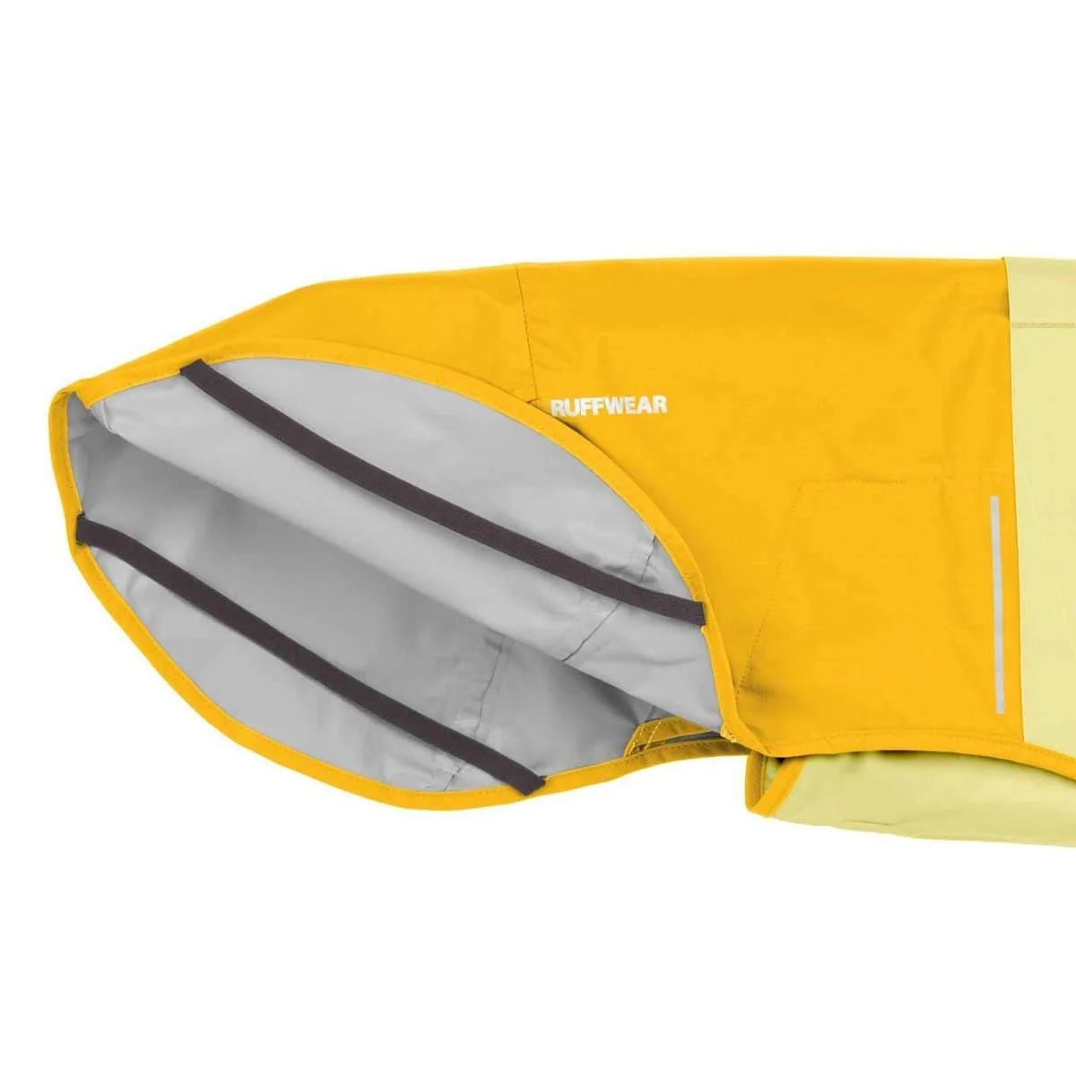 Ruffwear Sun Shower Dog Raincoat in Mineral Yellow (X Small) - Image 4