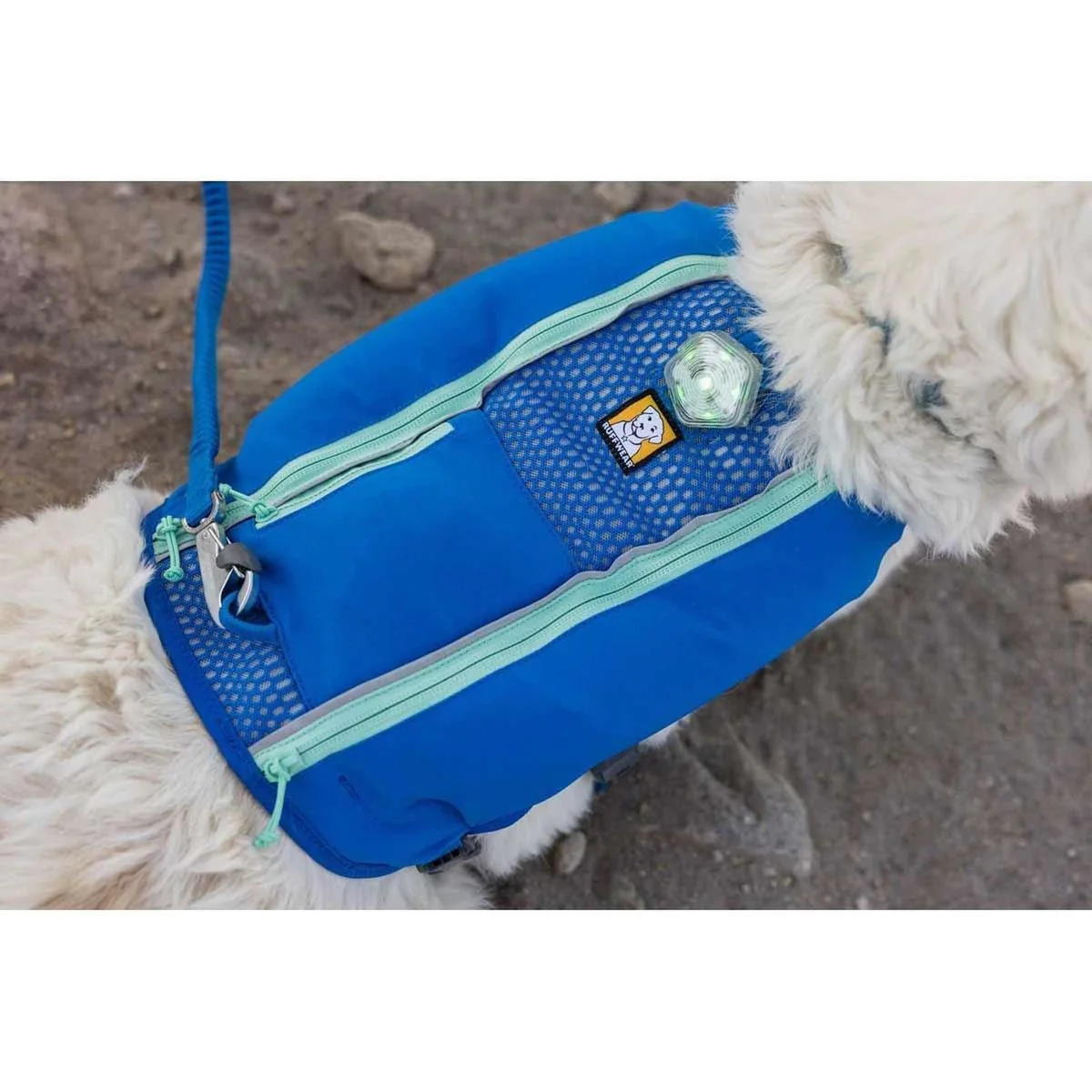 Ruffwear Trail Runner Dog Lead in Blue Pool (1 to 1.8 m) - Image 4